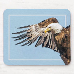 Bald Eagle on the Wing Mouse Pad