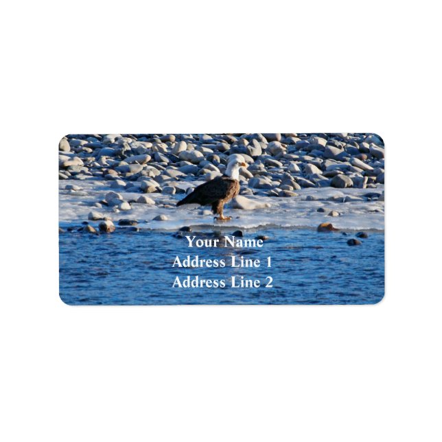 Bald Eagle on the Yellowstone Address Label (Front)