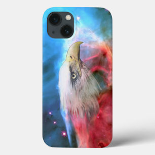 Bald Eagle & Outer Space iPhone 13 Case