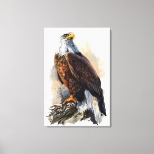 Bald Eagle Painting Canvas Print