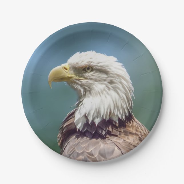 Bald Eagle Paper Plate (Front)