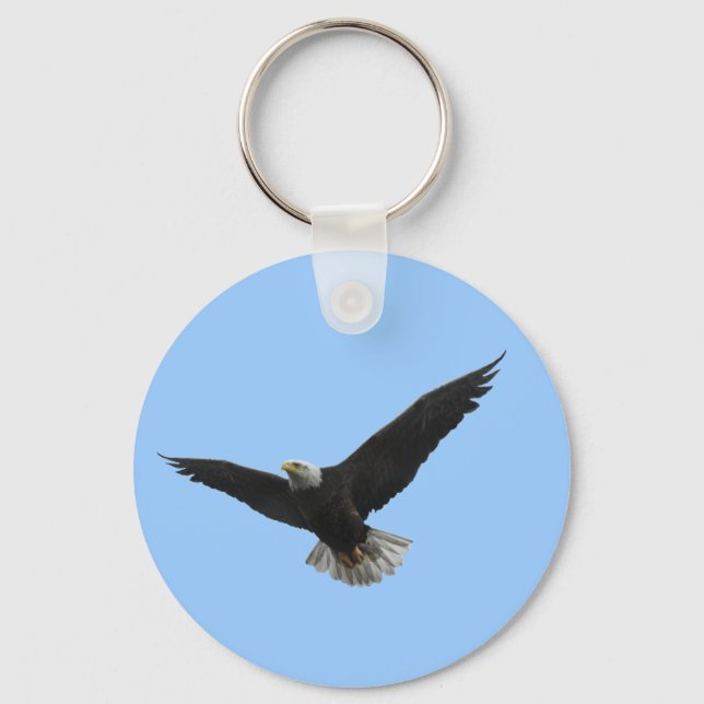 Bald Eagle Patriotic Keychain (Front)