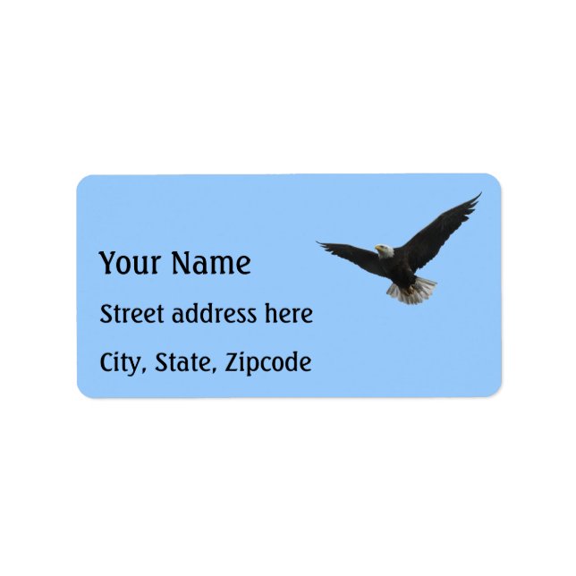 Bald Eagle Patriotic Label (Front)