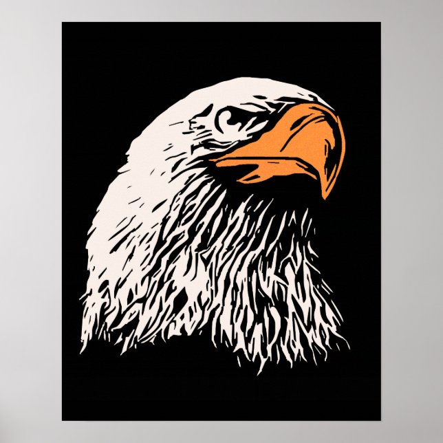 Bald Eagle Patriotic Poster (Front)