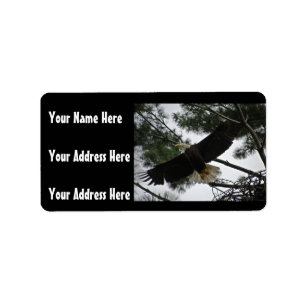 Bald Eagle Photo Label
