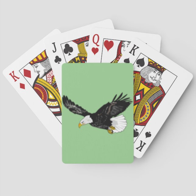 Bald Eagle Playing Cards - Choose Colour (Back)