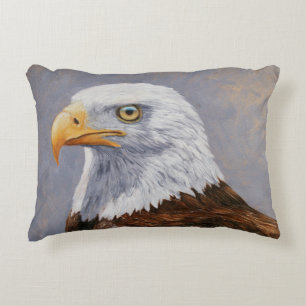 Bald Eagle Portrait Decorative Pillow