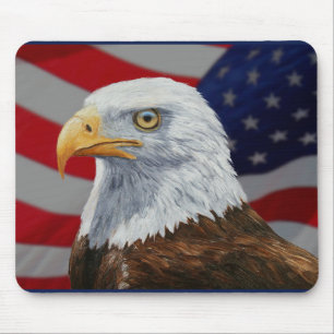 Bald Eagle Portrait Mouse Pad
