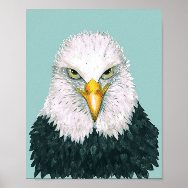 Bald Eagle Portrait Poster (Front)