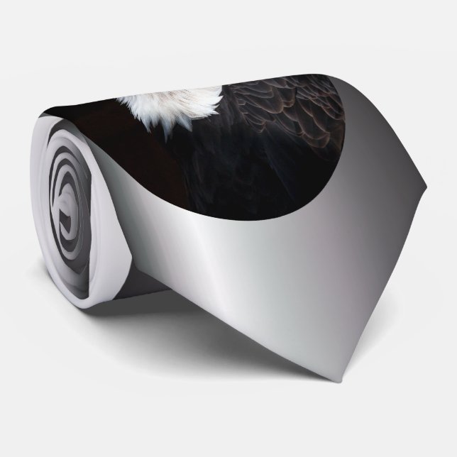 Bald Eagle Portrait Tie (Rolled)
