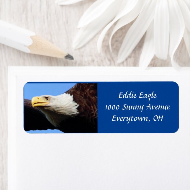 Bald Eagle Profile Address Label (Insitu)