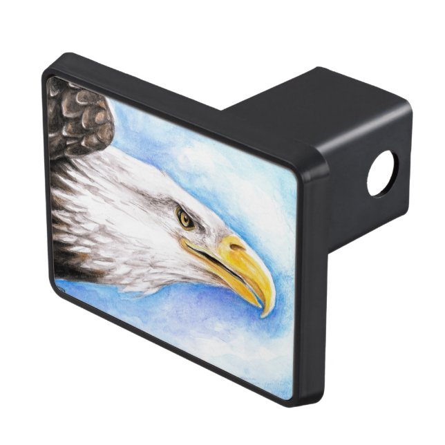 Bald Eagle Profile Trailer Hitch Cover (Top Right)