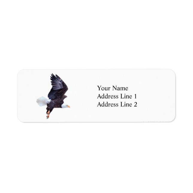 Bald Eagle Return Address Label (Front)