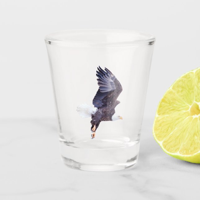 Bald Eagle Shot Glass (Front)