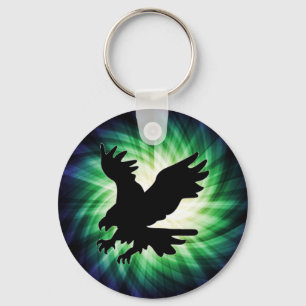 Bald Eagle Silhouette; Cool Keychain