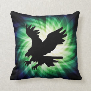 Bald Eagle Silhouette; Cool Throw Pillow
