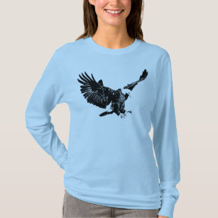 Bald Eagle Silhouette Pop Art T-Shirt