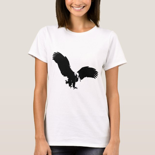 Bald Eagle Silhouette T-Shirt (Front)