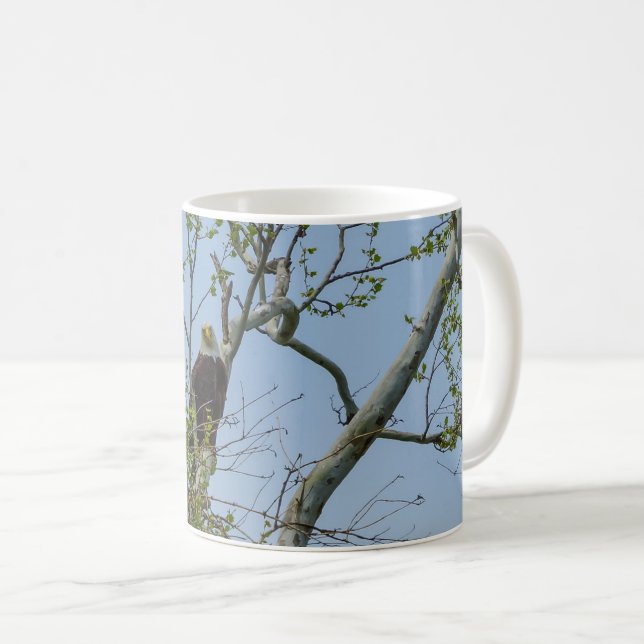 Bald Eagle Smile Coffee Mug (Front Right)