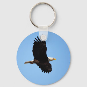 Bald Eagle Soar Keychain