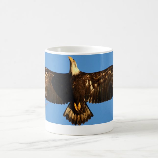 Bald Eagle Soaring1 Coffee Mug (Center)