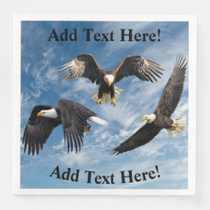 Bald Eagle Soaring Napkin