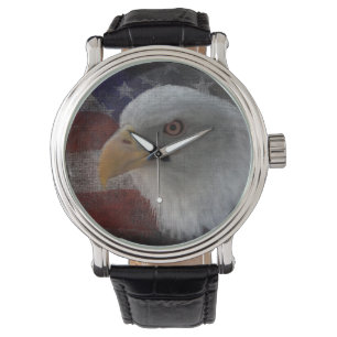 Bald Eagle Stars & Stripes Patriotic Watch