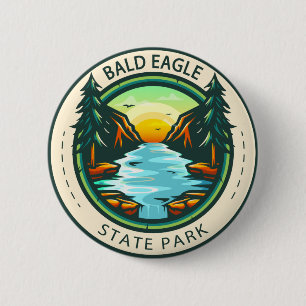 Bald Eagle State Park Pennsylvania Badge 2 Inch Round Button