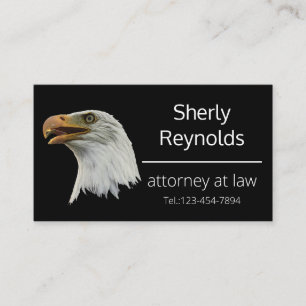 Bald Eagle stylish customizable Business Card