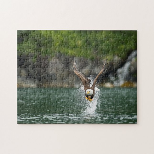 Bald Eagle The Big Catch Jigsaw Puzzle (Horizontal)