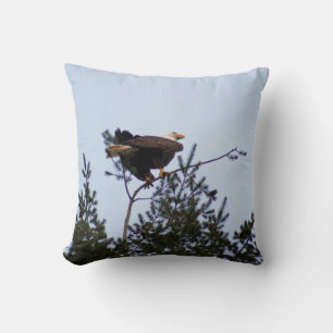 Bald Eagle Throw Pillow