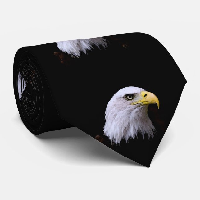Bald Eagle Tie (Rolled)