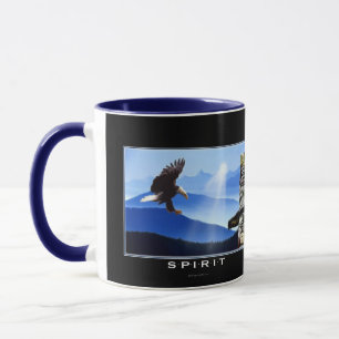 Bald Eagle & Totem-Pole Drinking Mug