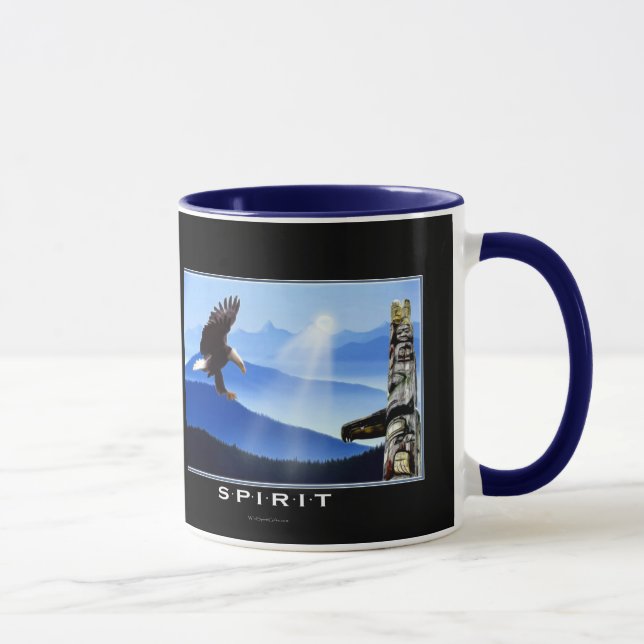 Bald Eagle & Totem-Pole Drinking Mug (Right)
