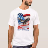 Bald Eagle & US Flag 4th Of July
