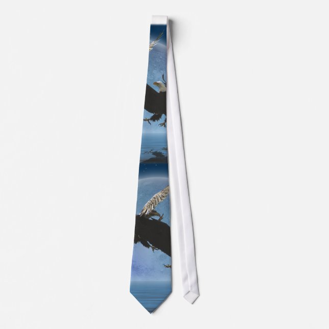 BALD EAGLE & US FLAG Patriot Series Tie (Front)