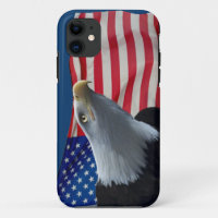 Bald Eagle & US Flag Patriotic Design