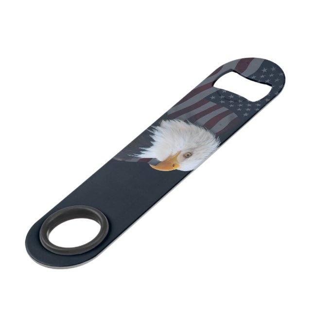 Bald Eagle Usa flag Bar Key (Front Angled)