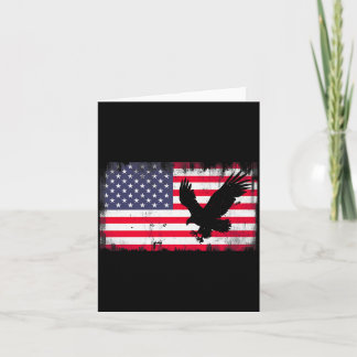 Bald Eagle Usa Flag Patriotic Fourth Of July Dom Card
