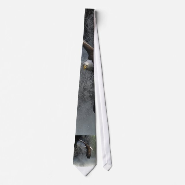 BALD EAGLE & WATER FALL Cravate cadeau (Devant)