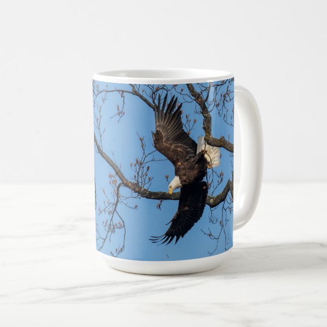 Bald Eagle Wing Drop Coffee Mug (Front Right)