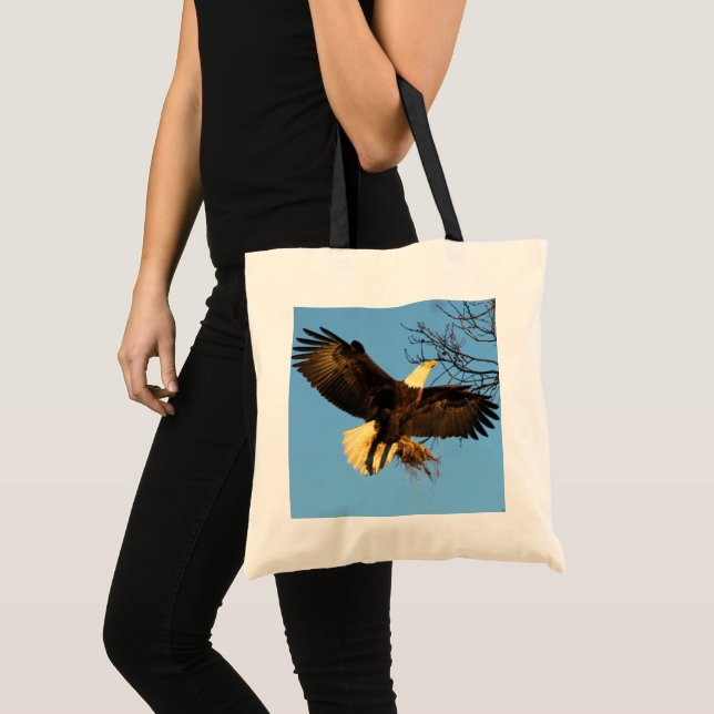 Bald Eagle Wings Tote Bag (Front (Product))
