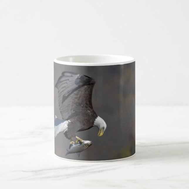 Bald Eagle with a fish Coffee Mug (Center)