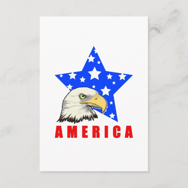 Bald Eagle with Stars | America Enclosure Card (Front)
