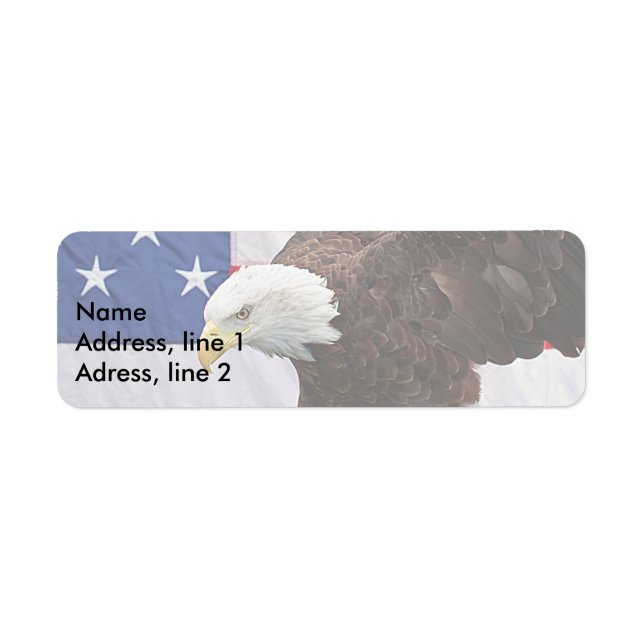 Bald Eagle with the American Flag (Front)