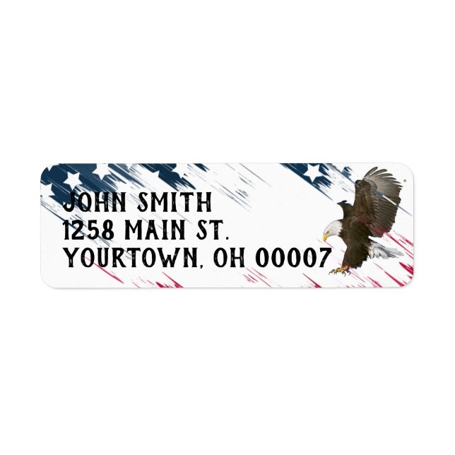 Bald Eagle with USA Flag Graphic (Front)