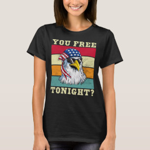 Bald Eagle Women Men Vintage 4th Of July You Free  T-Shirt