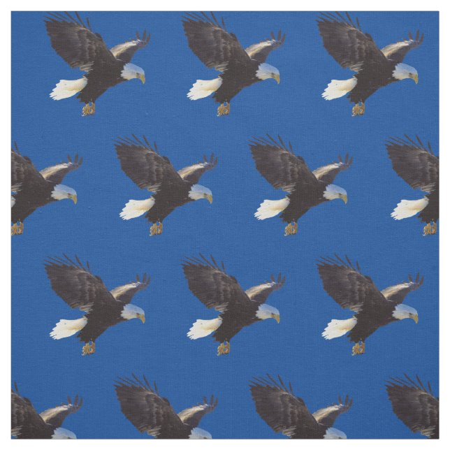 Bald Eagles American Bird Fabric (Swatch)