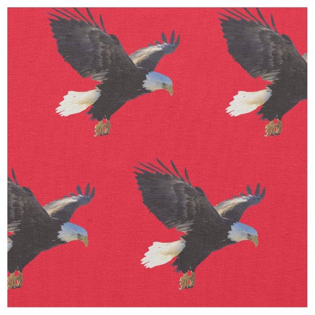 Bald Eagles American Bird Fabric (Close Up)