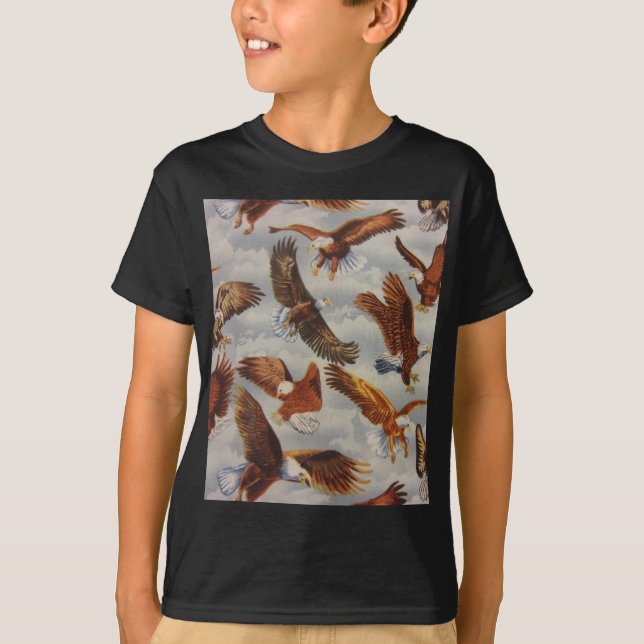 Bald Eagles in Flight T-Shirt (Front)